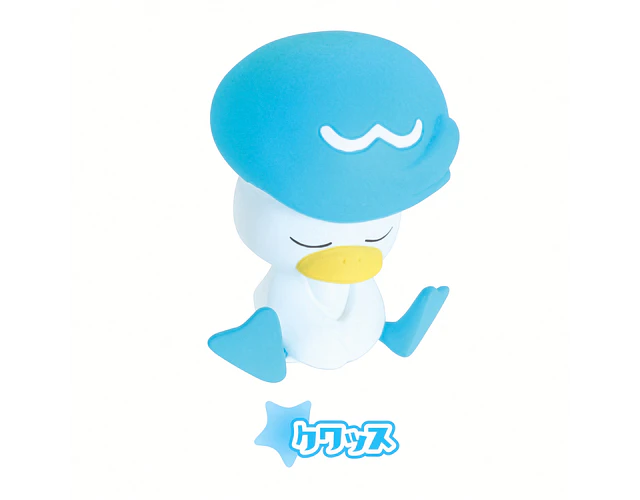 Quaxly – Gachapon Pokémon Oyasumi Friends Issho ni Suyasuya (a elección)