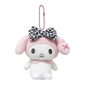 My Melody – Llavero peluche cuadrillé Sanrio (ENCARGO)