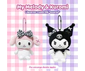 My Melody – Llavero peluche cuadrillé Sanrio (ENCARGO)