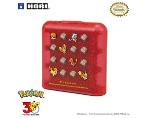 Caja para 24 Juegos Nintendo Switch Pokémon Pixel Rojo HORI (Encargo)