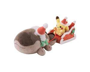 Peluche Pikachu y Clodsire con Trineo de Regalos – Pokémon Center Navidad 2026