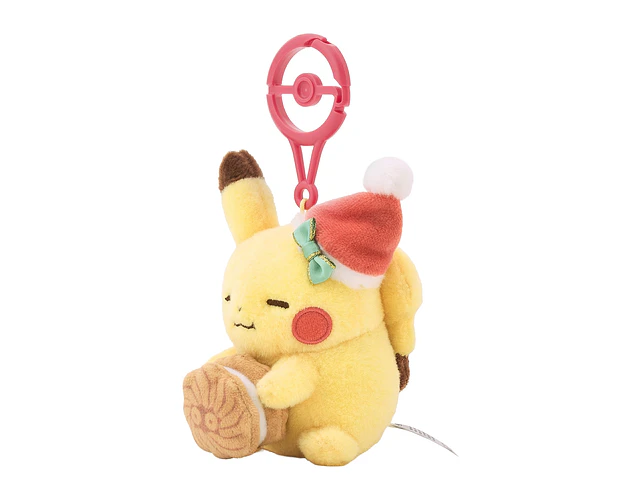 Mascota Pikachu Navidad Comiendo Galleta – Pokémon Center Navidad 2026