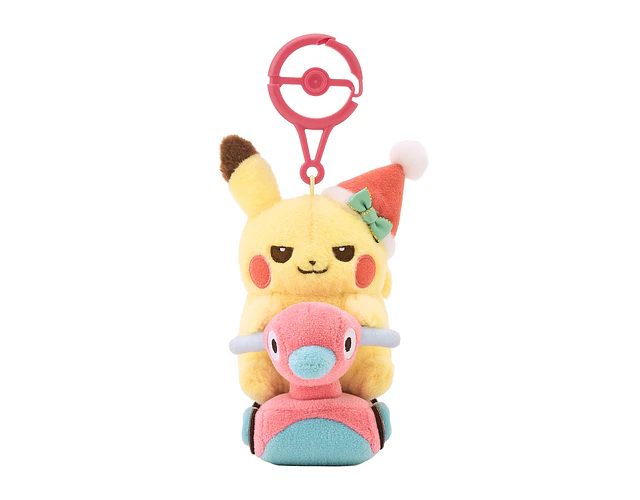 Mascota Pikachu y Juguete Porygon2 – Pokémon Center Navidad 2026