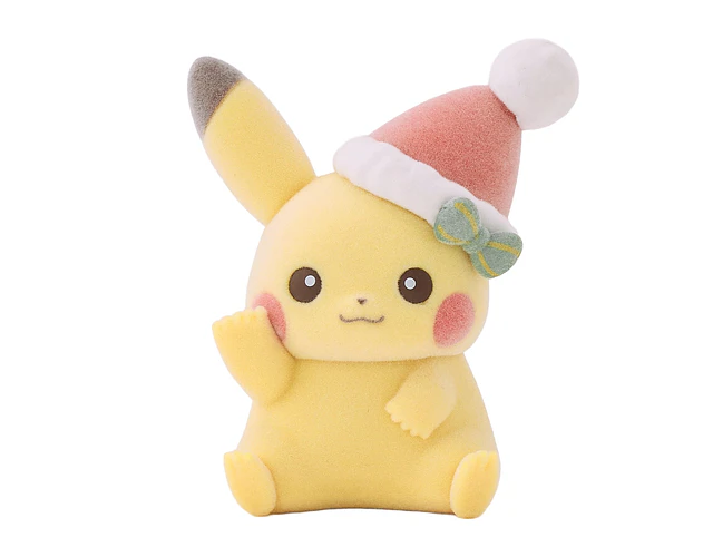 (1 AL AZAR) Figurita Sorpresa Pikachu Navidad (Fuwafuwa Doll) – Pokémon Center Navidad 2026