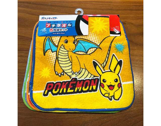 Set 5 toallitas Pokémon – Nishimatsuya