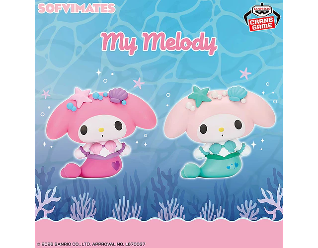 My Melody Sirena – Figura ~Sofvimates~ Sanrio Banpresto