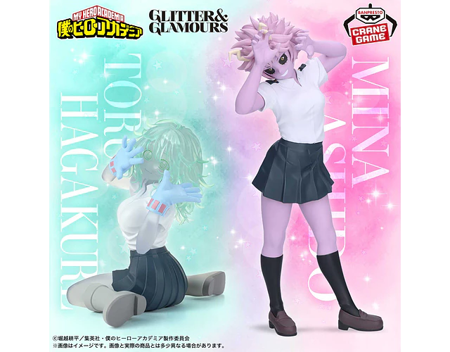 Toru Hagakure y Mina Ashido – Figura ~Glitter & Glamours~ My Hero Academia Banpresto (1 figura a elección)