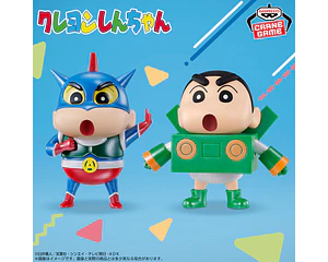 Shin-chan cosplay Action Kamen / Robot de papel – Figura Crayon Shin-chan Banpresto (1 figura a elección)