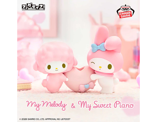 My Melody y piano Figlife – Figura Sanrio Banpresto