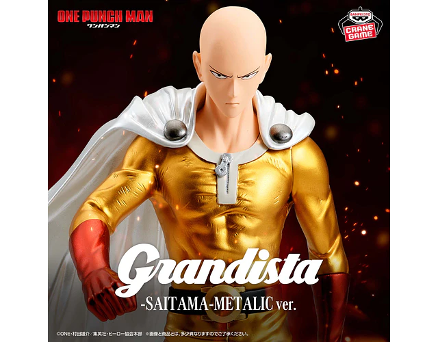 Saitama Grandista Metallic – Figura One Punch Man Banpresto