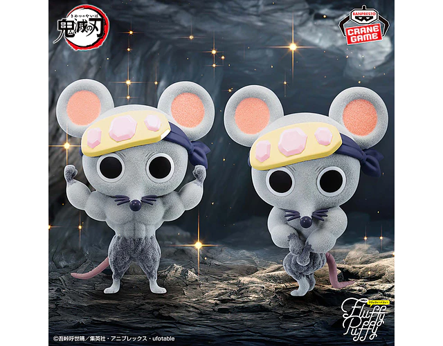 Ratones Musculosos Fluffy Puffy – Figura Demon Slayer Banpresto (1 figura a elección)