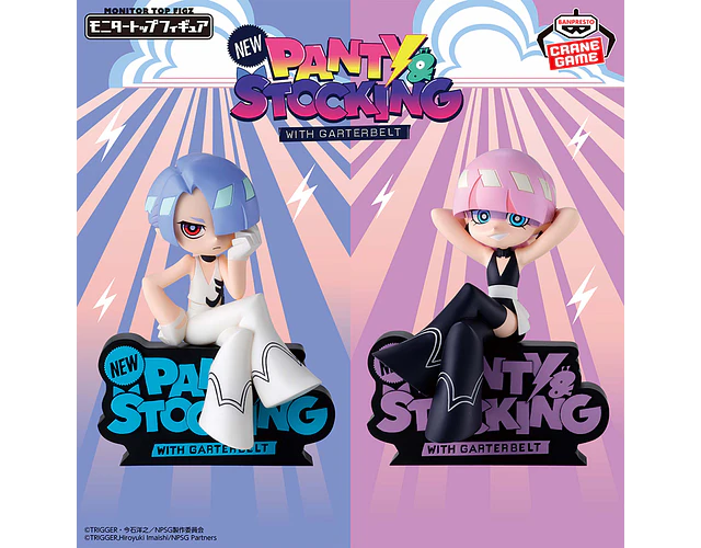 Panty & Stocking Monitor Top – Figura New Panty & Stocking with Garterbelt Banpresto (1 figura a elección)