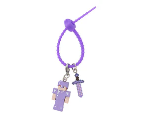 アレックス（ネザライト）×ネザライトの剣 – Gachapon Minecraft Colorful Multi Charm (a elección)