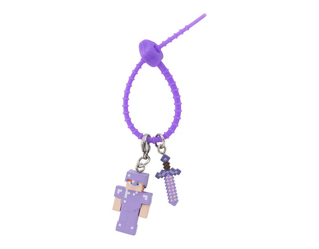 アレックス（ネザライト）×ネザライトの剣 – Gachapon Minecraft Colorful Multi Charm (a elección)
