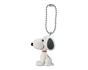 スヌーピーA – Gachapon PEANUTS Flocked Mascot Charm (a elección)