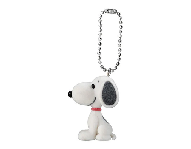 スヌーピーA – Gachapon PEANUTS Flocked Mascot Charm (a elección)