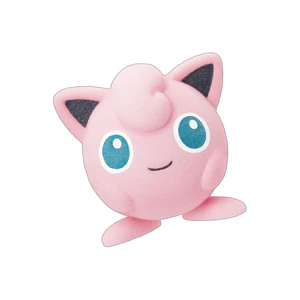 Jigglypuff – Gachapon Pokémon Flocked Doll 2 (a elección)