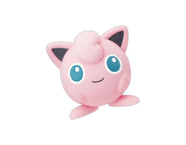 Jigglypuff – Gachapon Pokémon Flocked Doll 2 (a elección)