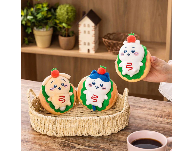 Hachiware – Mascot / Llavero Sandwiches Mascot Chiikawa Bakery (ENCARGO)