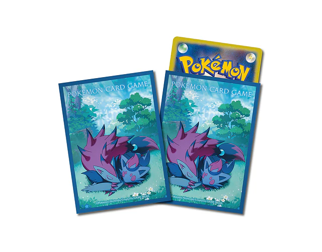 Protectores de cartas Zorua & Zoroark Oyasumi – Pokémon Center Japón
