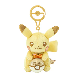 Pikachu Mascot 30th Anniversary Pika Pika! – Llavero peluche Pokémon Center Japón
