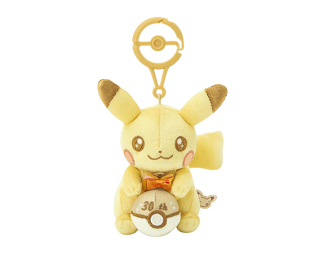 Pikachu Mascot 30th Anniversary Pika Pika! – Llavero peluche Pokémon Center Japón