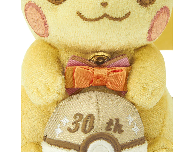 Pikachu Mascot 30th Anniversary Pika Pika! – Llavero peluche Pokémon Center Japón