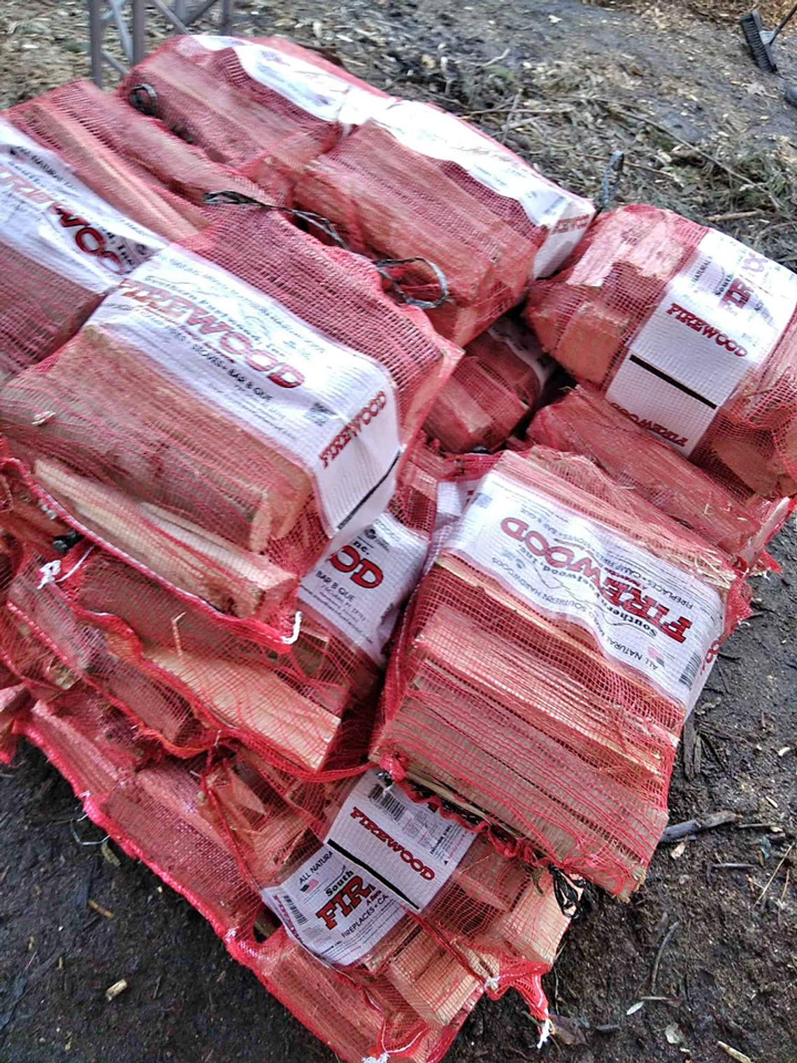 Saco rede para lenha - lote 50 unidades 1