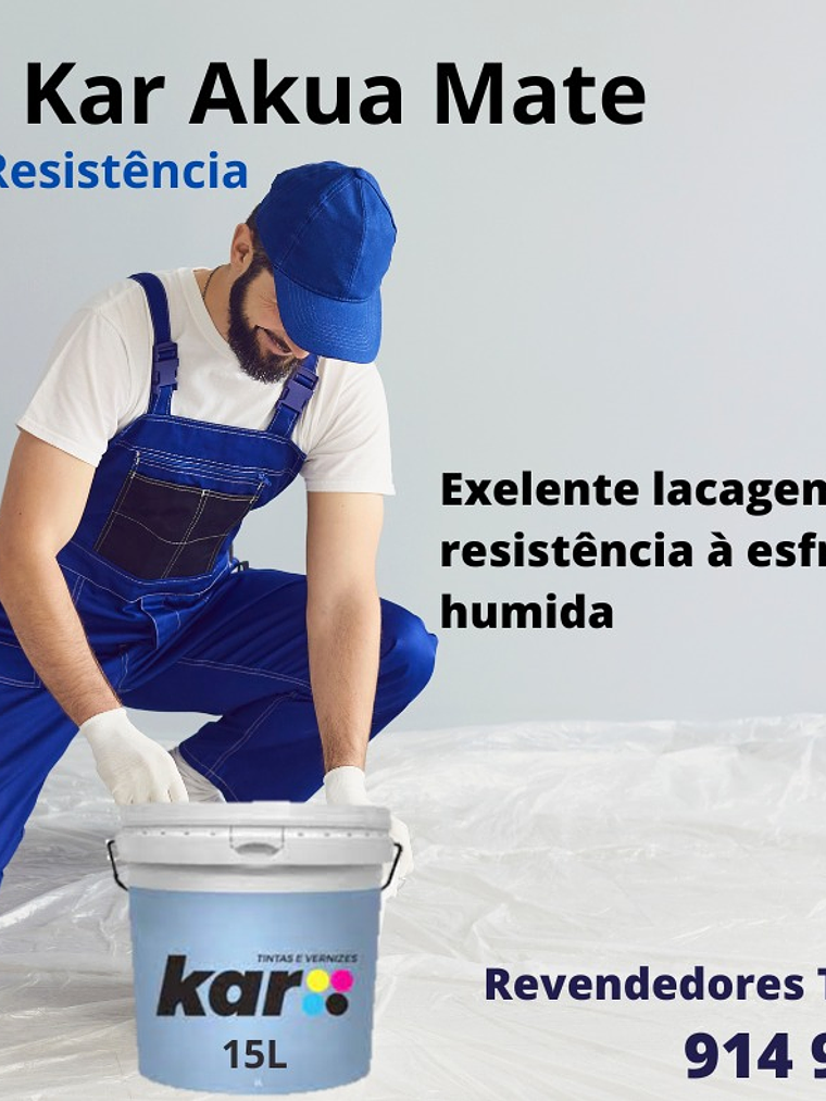 Pintura mate Kar Akua para interiores y exteriores (15 l) 1