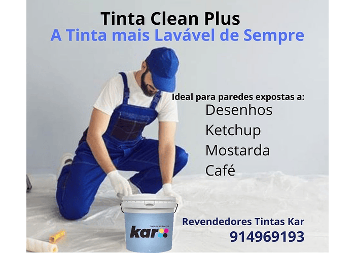 Tinta Kar Clean Plus - Extra lavável (15l)