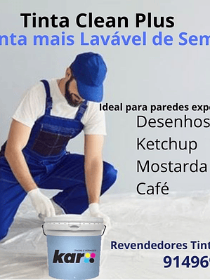 Tinta Kar Clean Plus - Extra lavável (15l)