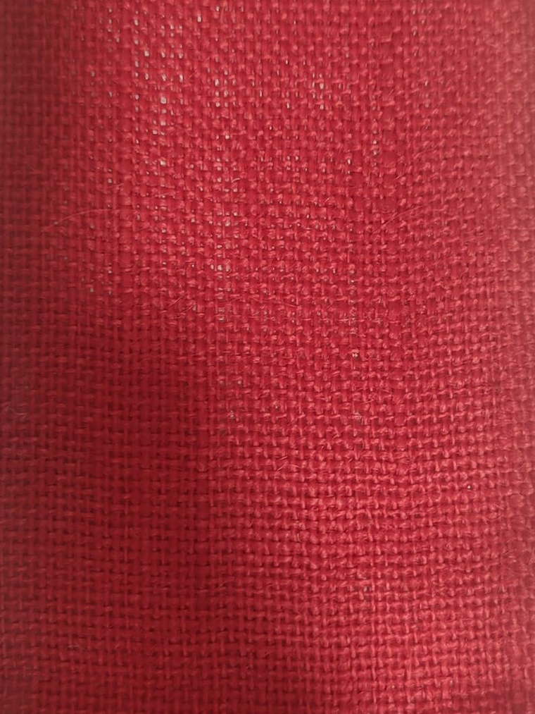 Red Burlap - Jute 1
