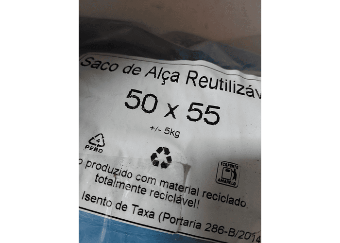 Sacos asas plastico lote de 100 unidades