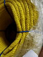 Cordão Entrançado de Algodão Amarelo-Metro - Thumbnail 2