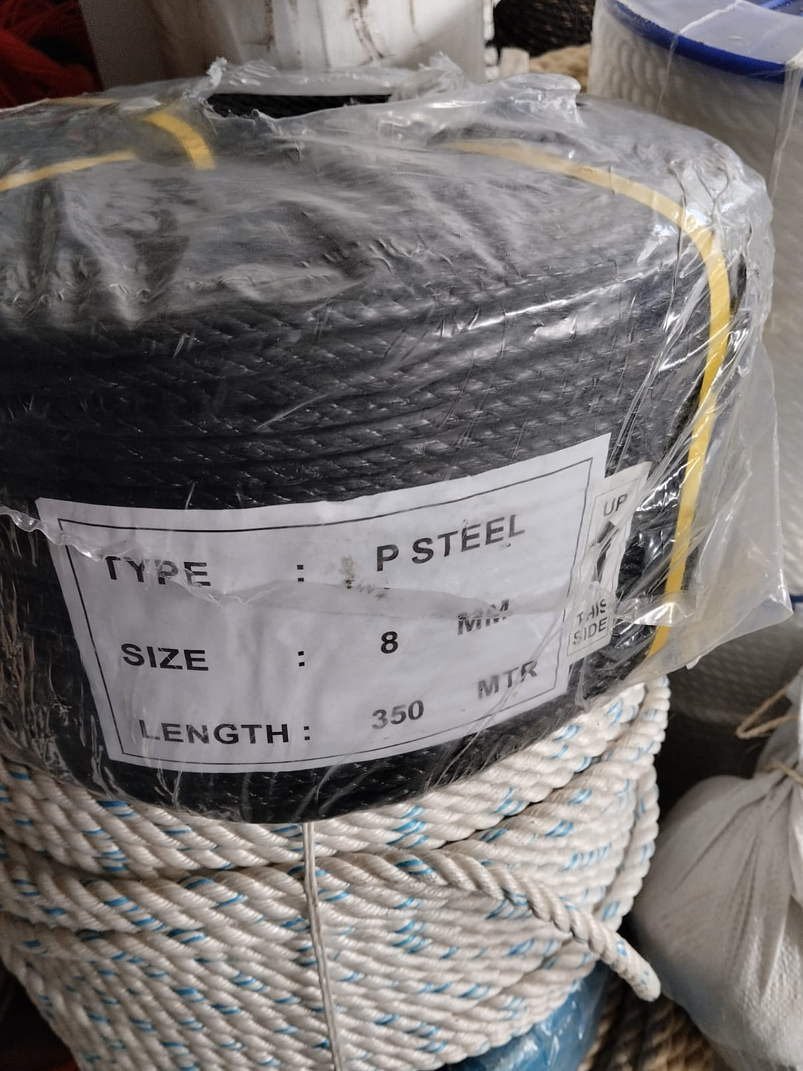 Black polysteel rope - Coil 4