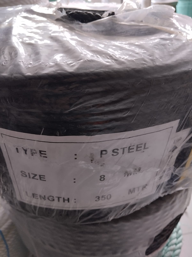 Black polysteel rope - Coil 1