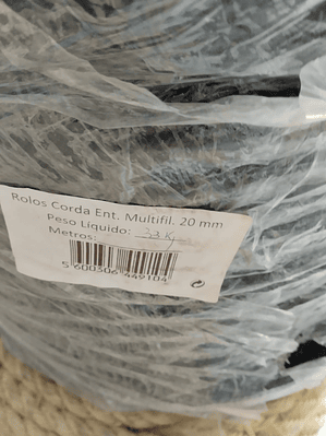 Corda Entraçada de Multifilamentos Preta - Metro