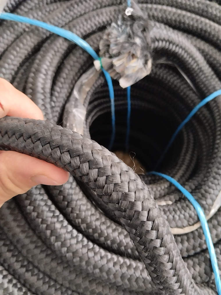 Corda Entraçada de Multifilamentos Preta - Metro 3