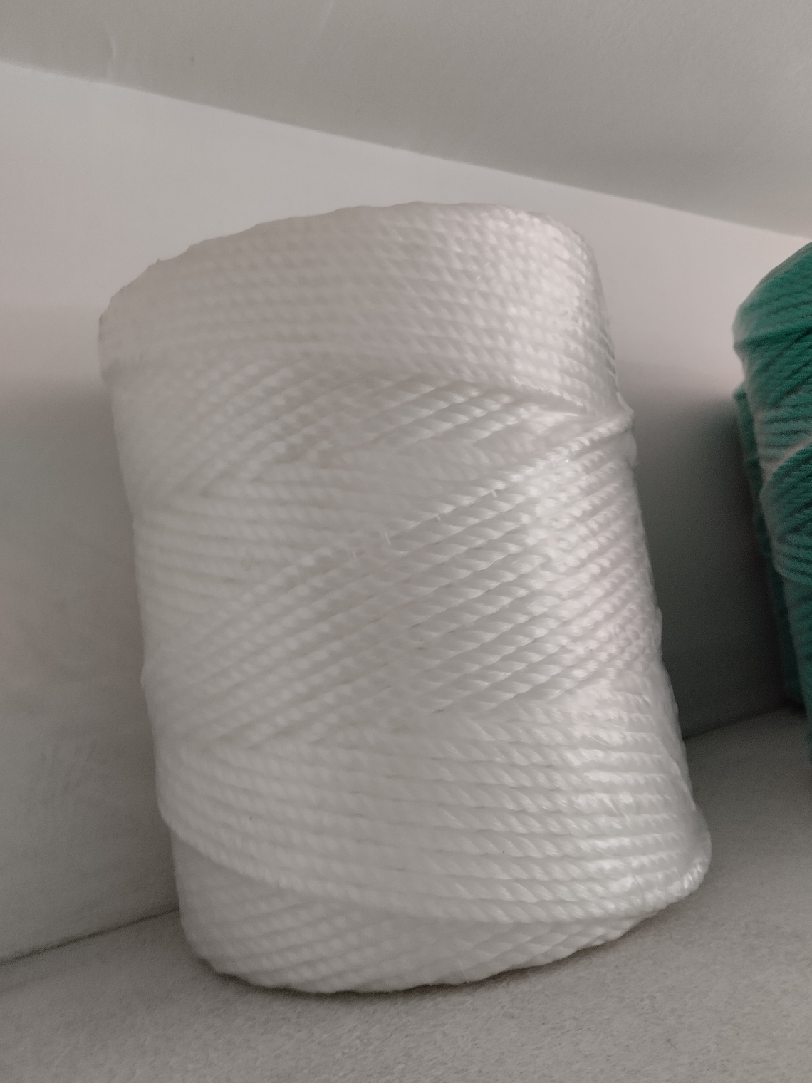 Bobines de corda de polietileno branca -corda da roupa  1