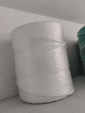 Bobines de corda de polietileno branca -corda da roupa 