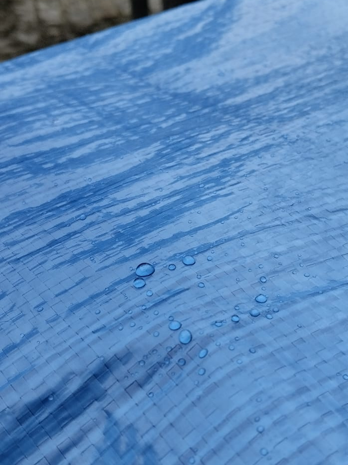 Lona/Toldo azul impermeável (90 gramas / m2) 1