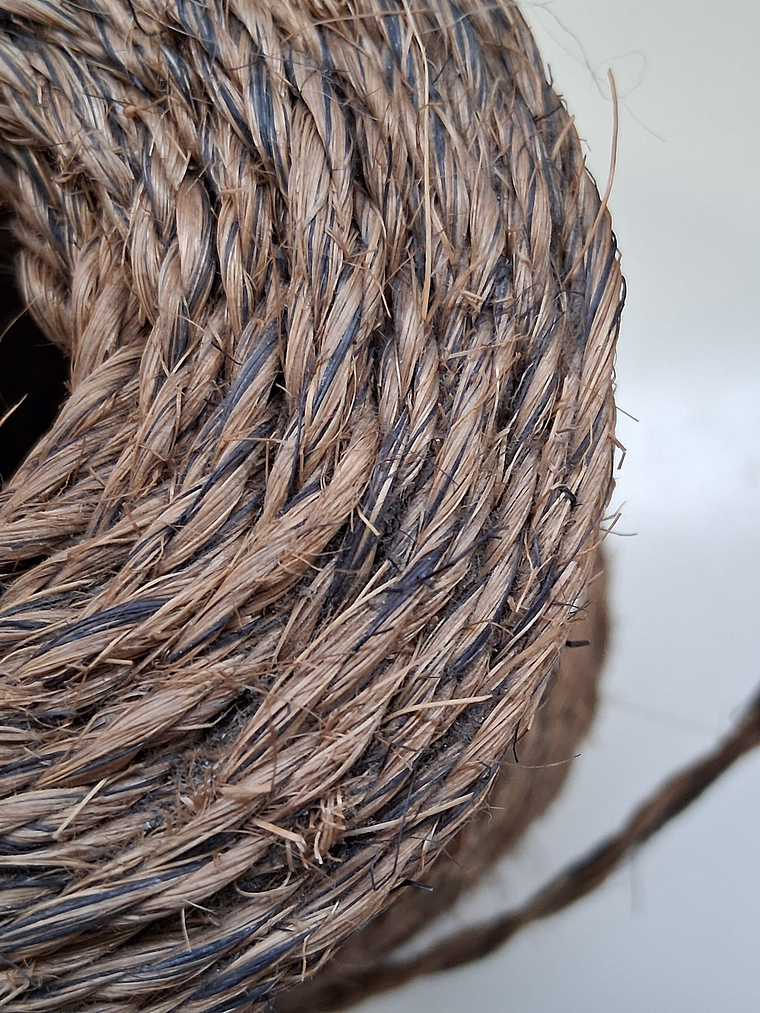 Caramel dyed sisal yarn-coil 2