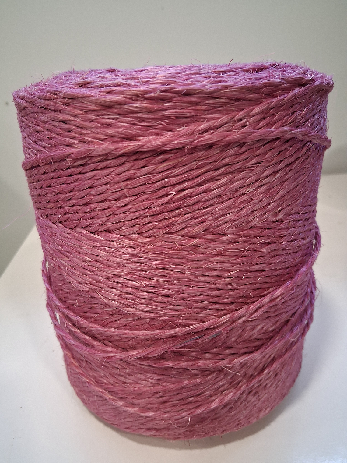 Fio sisal tingido a rosa-Bobine 3