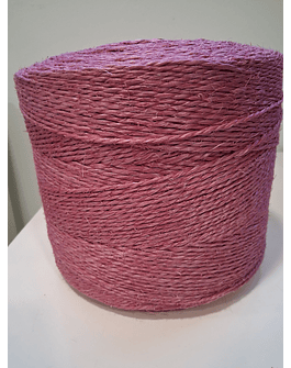 Fio sisal tingido a rosa-Bobine