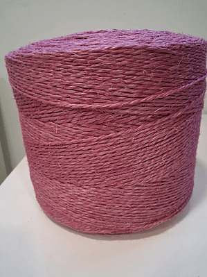 Fio sisal tingido a rosa-Bobine