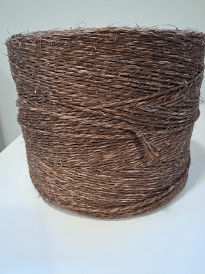 Fio sisal tingido a castanho matizado-Bobine