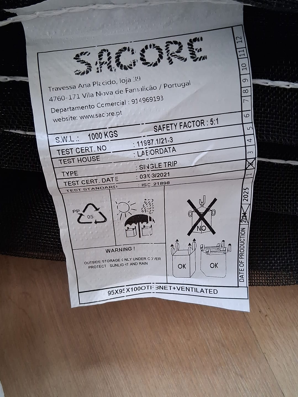 Saco Big Bag Ventilado 9