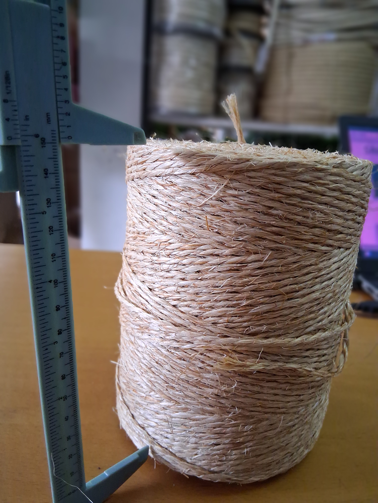 Natural color sisal twine - 2 strands 500gr/1500gr 2