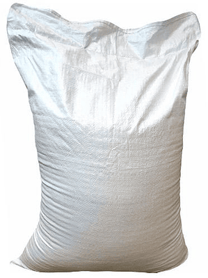 Sacos de ráfia laminado branco  - 50 unidades