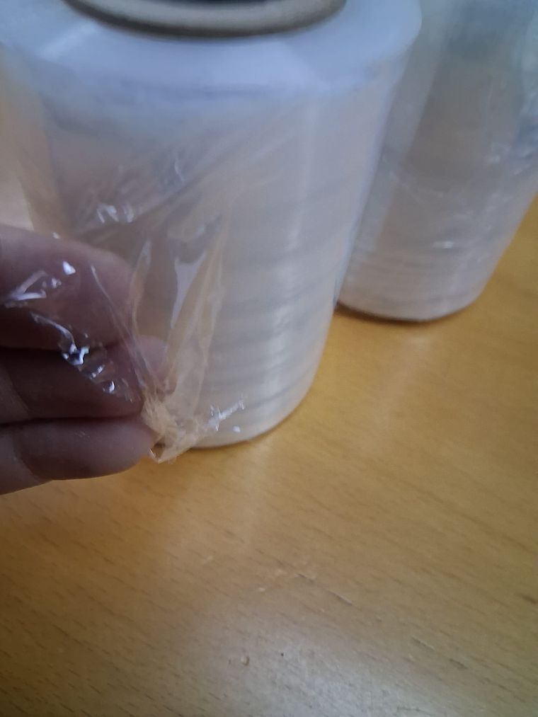 Rolo Filme Estirável Manual Transparente – 10cm largura 3